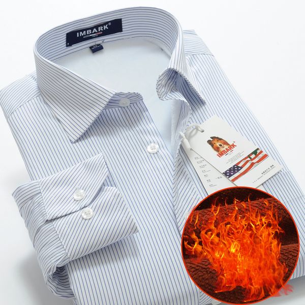 2019 winter new plus velvet thick warm striped long-sleeved shirt business casual brand clothing men's loose shirt big size, White;black
2019 winter new plus velvet thick warm striped long-sleeved shirt business casual brand clothing men's loose shirt big size, White;black