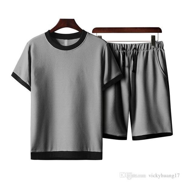 men's sets 2019 new summer two piece suit t-shirt +shorts sportswear tracksuit youth fashion sets plus size l-8xl, Gray
men's sets 2019 new summer two piece suit t-shirt +shorts sportswear tracksuit youth fashion sets plus size l-8xl, Gray