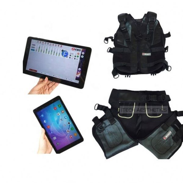 home use wireless muscle stimulator xbody underwear electroestimulador ems training suit with vest & pant 20 electrodes arm calf pads
home use wireless muscle stimulator xbody underwear electroestimulador ems training suit with vest & pant 20 electrodes arm calf pads
