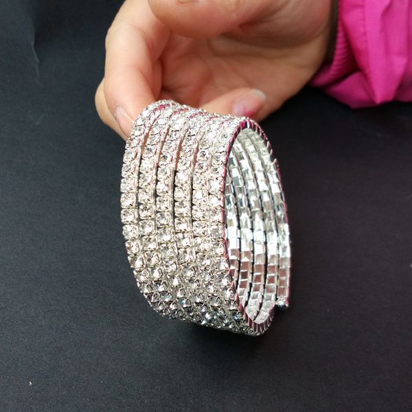 2020 promotion pulseira masculina pulseiras rhinestone 6-row spiral bangle bracelet cuff/crossdresser/drag for tdqueen jewelry, Black
2020 promotion pulseira masculina pulseiras rhinestone 6-row spiral bangle bracelet cuff/crossdresser/drag for tdqueen jewelry, Black