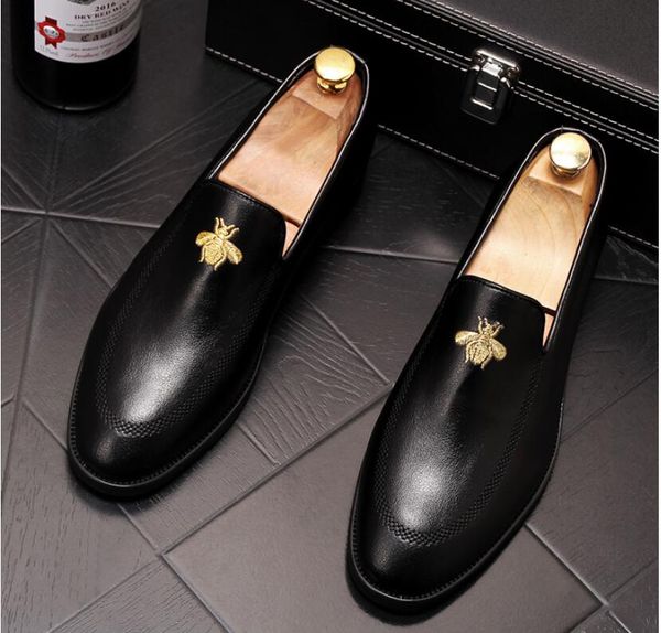 new arrival men charming glitter embroidery bees flats dress gentleman shoes male wedding homecoming evening groom prom shoes, Black
new arrival men charming glitter embroidery bees flats dress gentleman shoes male wedding homecoming evening groom prom shoes, Black