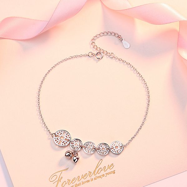 tied s925 silver cute bell anklet womens korean-style fashion sweet fresh style jewelry accessories, Red;blue
tied s925 silver cute bell anklet womens korean-style fashion sweet fresh style jewelry accessories, Red;blue