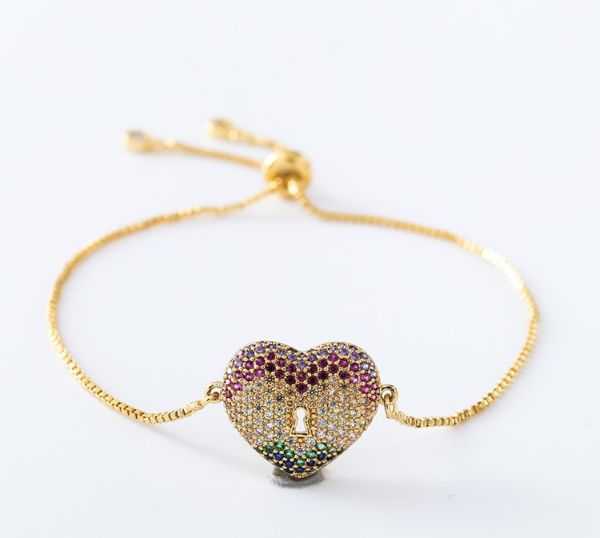 gold silver chain micro pave cz zircon cubic zirconia bracelet rope adjusted macrame heart bangle uti6 fashion women, Black
gold silver chain micro pave cz zircon cubic zirconia bracelet rope adjusted macrame heart bangle uti6 fashion women, Black