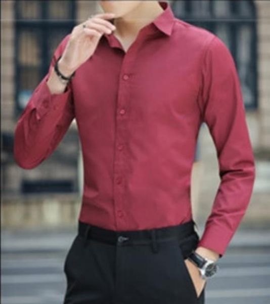 white shirt men's long-sleeved slim-solid color professional business dress work work white men's suit shirt clothing, White;black
white shirt men's long-sleeved slim-solid color professional business dress work work white men's suit shirt clothing, White;black