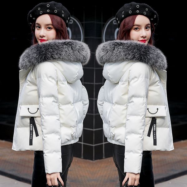 2019 winter jacket women white duck down jacket big aritificial fur outwear waterproof loose coat thick warm down parka, Black
2019 winter jacket women white duck down jacket big aritificial fur outwear waterproof loose coat thick warm down parka, Black