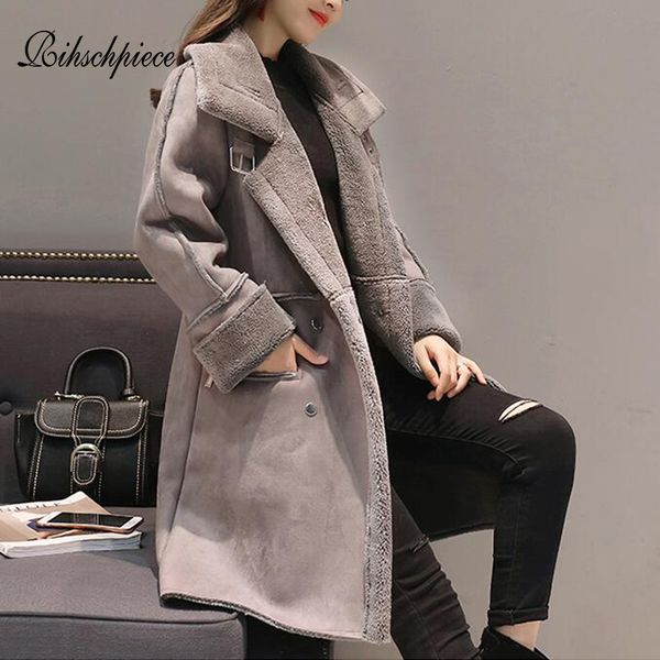 rihschpiece winter suede long jacket women velvet parka thick fur coat warm vintage casual pocket clothes outwear rzf1520 y190926, Black;white
rihschpiece winter suede long jacket women velvet parka thick fur coat warm vintage casual pocket clothes outwear rzf1520 y190926, Black;white