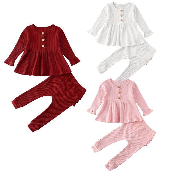 2pcs kids baby girl clothes solid long sleeve dress+ruffle long leggings pants autumn outfit set girls clothing 0-24 months, White
2pcs kids baby girl clothes solid long sleeve dress+ruffle long leggings pants autumn outfit set girls clothing 0-24 months, White