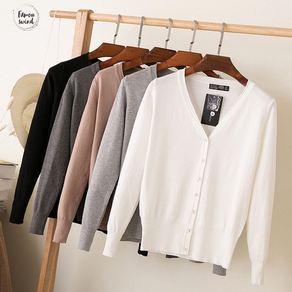 свитер 27 сплошной цвет женщины вязаные кардиган coat вязать зимние 2019 casual v шеи длинным рукавом вязания осеннее пальто tops, White;black 
свитер 27 сплошной цвет женщины вязаные кардиган coat вязать зимние 2019 casual v шеи длинным рукавом вязания осеннее пальто tops, White;black