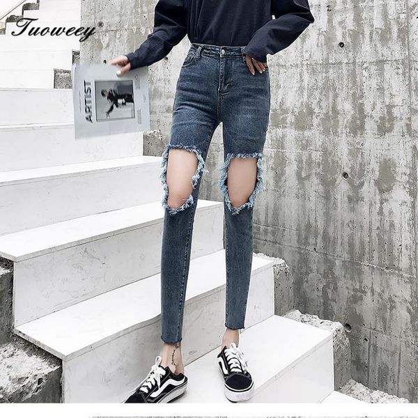 2019 fashion sexymid waisted ripped boyfriend slim stretch holes pencil jeans for women pants skinny jeans denim trousers, Blue
2019 fashion sexymid waisted ripped boyfriend slim stretch holes pencil jeans for women pants skinny jeans denim trousers, Blue