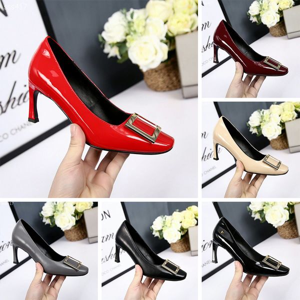 2020 new women leather stud sandals summer high heels generous shoes ladies party wedding shoes shoes 7cm 6 color with box size35-40
2020 new women leather stud sandals summer high heels generous shoes ladies party wedding shoes shoes 7cm 6 color with box size35-40