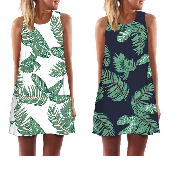 female dresses summer sleeveless vest sundress mini knee above casual loose beach dress women's floral print dress vestido, Black;gray
female dresses summer sleeveless vest sundress mini knee above casual loose beach dress women's floral print dress vestido, Black;gray