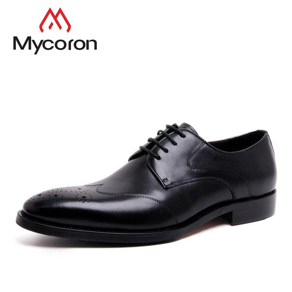 mycoron 2019 genuine leather men shoes lace up formal boots brown black derby man shoes chaussure homme
mycoron 2019 genuine leather men shoes lace up formal boots brown black derby man shoes chaussure homme