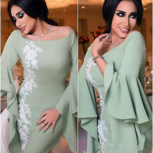 Elegant Sage Mermaid Formal Evening Dresses African Party Gowns White Lace Long Sleeves Plus Size Prom Dresses
Elegant Sage Mermaid Formal Evening Dresses African Party Gowns White Lace Long Sleeves Plus Size Prom Dresses