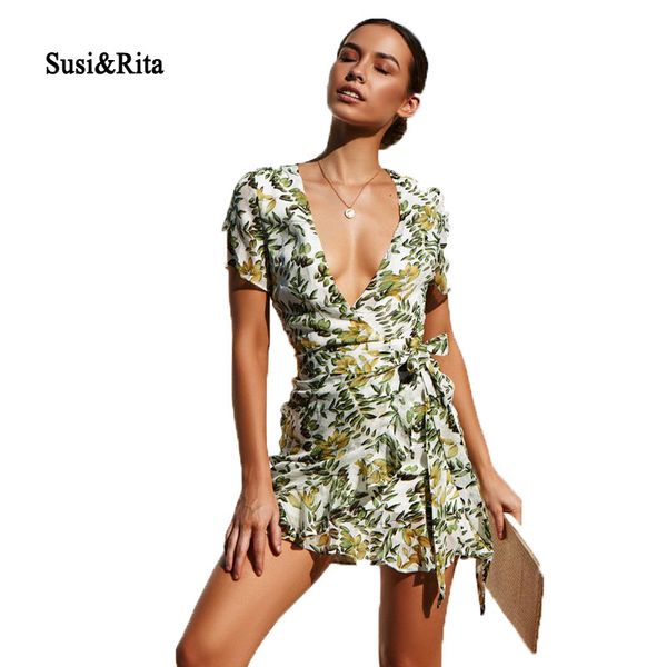 susi&rita bohemian floral dress women summer short sleeve ruffle mini dresses 2019 v-neck beach dress vestidos strand jurk, Black;gray
susi&rita bohemian floral dress women summer short sleeve ruffle mini dresses 2019 v-neck beach dress vestidos strand jurk, Black;gray