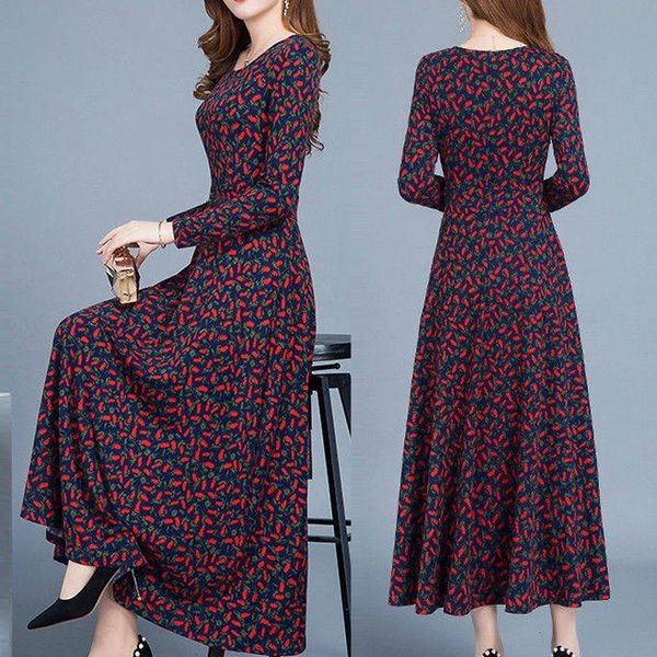 women autumn winter dress o-neck long sleeve loose printing dress plus size long dresses elegant vestidos mujer robe hiver femme, Black;gray
women autumn winter dress o-neck long sleeve loose printing dress plus size long dresses elegant vestidos mujer robe hiver femme, Black;gray