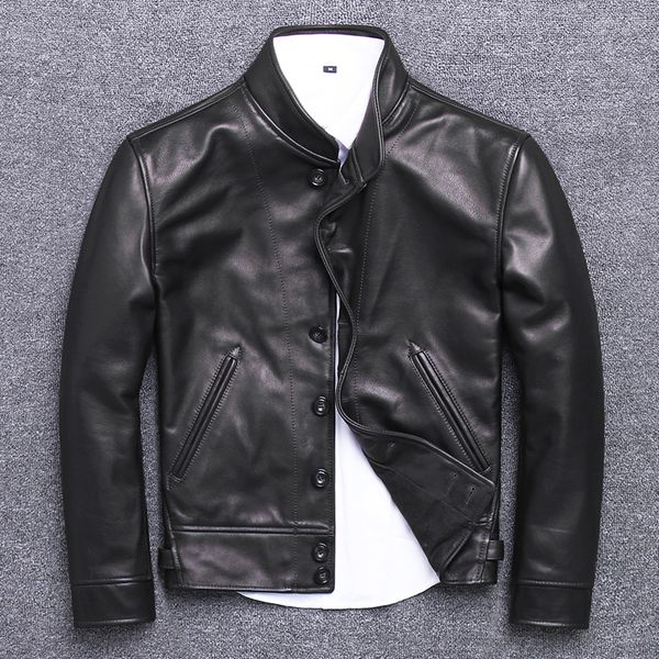 genuine jacket men real cowhide coat vintage bomber cow leather jackets chaqueta cuero hombre u-2206 kj4202, Black
genuine jacket men real cowhide coat vintage bomber cow leather jackets chaqueta cuero hombre u-2206 kj4202, Black