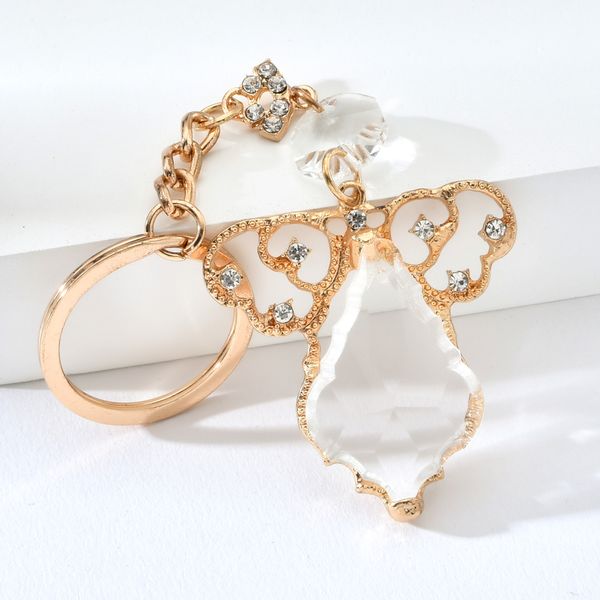 vicney fashion natural rhinestone stone pendant key chain gold angel wings keyring white crystal keychain jewelry gift for women, Silver
vicney fashion natural rhinestone stone pendant key chain gold angel wings keyring white crystal keychain jewelry gift for women, Silver