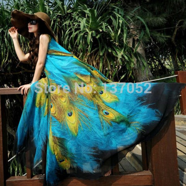 new 2015 fashion womens beach maxi dress women summer boho chiffon print dresses, Black;gray
new 2015 fashion womens beach maxi dress women summer boho chiffon print dresses, Black;gray