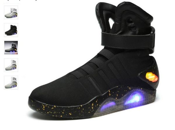 air mag limited edition back to the future soldier shoes led luminous light up men shoes fashion led shoes, Black
air mag limited edition back to the future soldier shoes led luminous light up men shoes fashion led shoes, Black