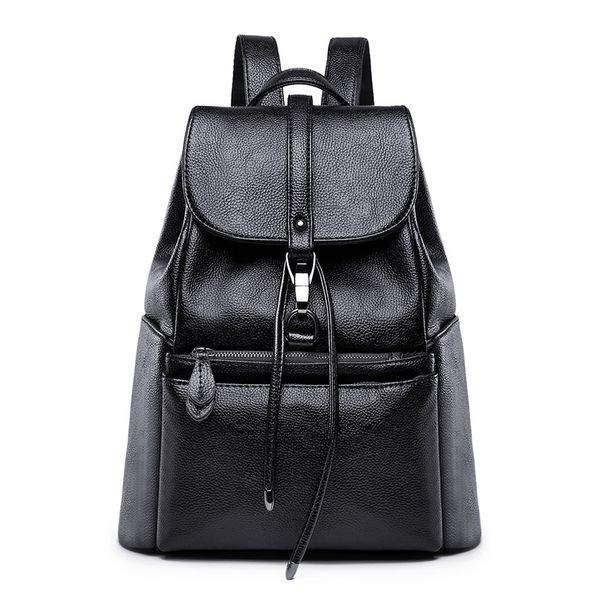 new korean backpack fashion women's bag simple wild college style student bag large capacity pure color backpack
new korean backpack fashion women's bag simple wild college style student bag large capacity pure color backpack
