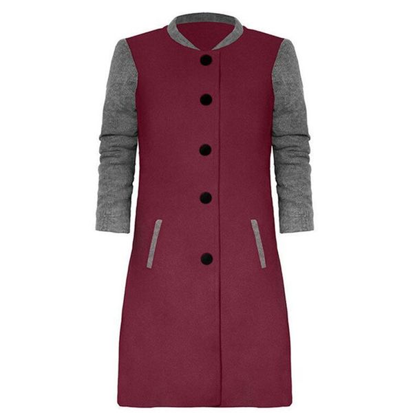 autumn winter new color contrast stitch woolen coat women long casual coats jacket womens fashion long sleeves woolen coats f445, Black
autumn winter new color contrast stitch woolen coat women long casual coats jacket womens fashion long sleeves woolen coats f445, Black