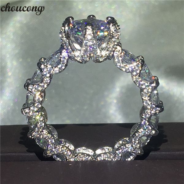choucong unique flower ring 925 sterling silver prong set 3ct 5a zircon cz engagement wedding band rings for women jewelry, Slivery;golden
choucong unique flower ring 925 sterling silver prong set 3ct 5a zircon cz engagement wedding band rings for women jewelry, Slivery;golden