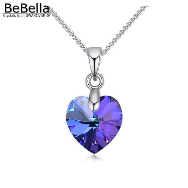 bebella mini heart pendant necklace with 10mm heart crystals from thin chain fashion women girls jewelry gift 2020, Silver
bebella mini heart pendant necklace with 10mm heart crystals from thin chain fashion women girls jewelry gift 2020, Silver