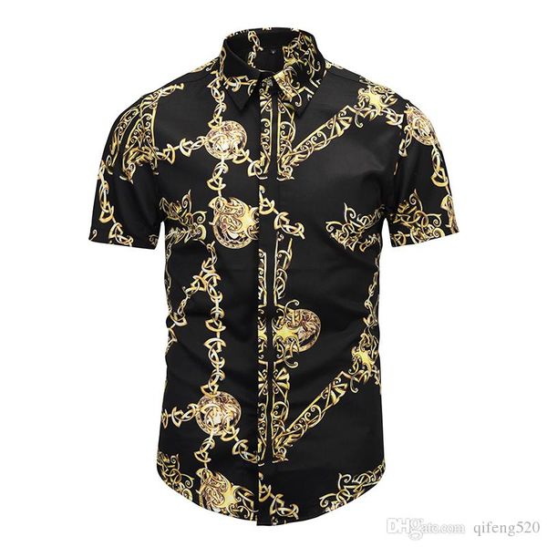 2018 summer autumn harajuku medusa gold chain/dog rose print men shirts fashion retro floral sweater men's short sleeve shirts
2018 summer autumn harajuku medusa gold chain/dog rose print men shirts fashion retro floral sweater men's short sleeve shirts