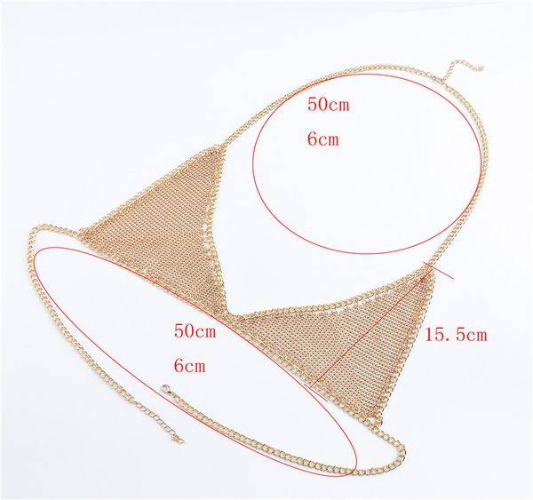 fashion-brand metal bra slave body chain fashion bikini beach body jewelry chunky necklace party bijoux belly chains, Silver
fashion-brand metal bra slave body chain fashion bikini beach body jewelry chunky necklace party bijoux belly chains, Silver