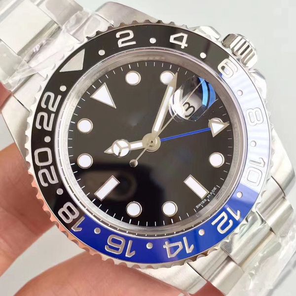 fashion new gmt ceramic bezel mens mechanical stainless steel automatic 2813 movement watch men sports batman watches wristwatches, Slivery;brown
fashion new gmt ceramic bezel mens mechanical stainless steel automatic 2813 movement watch men sports batman watches wristwatches, Slivery;brown