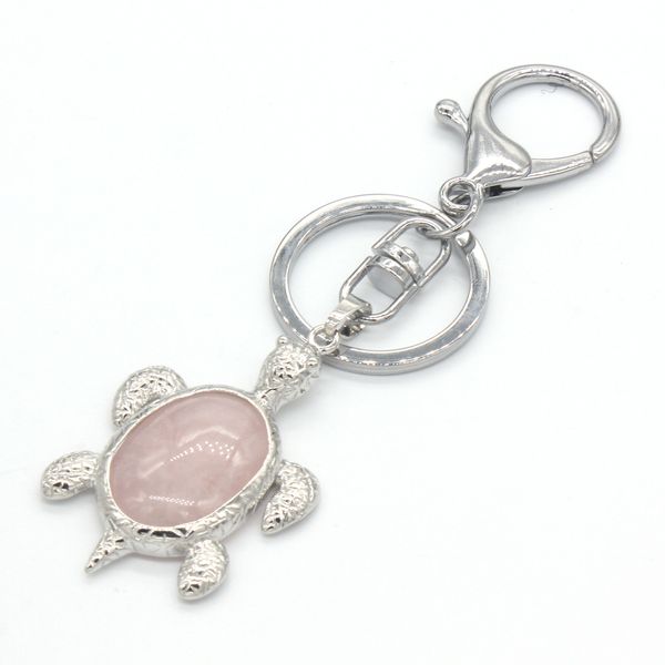 10 pcs trendy silverl plated tortoise shape rose quartz key chain white howlite stone animal jewelr, Slivery;golden
10 pcs trendy silverl plated tortoise shape rose quartz key chain white howlite stone animal jewelr, Slivery;golden