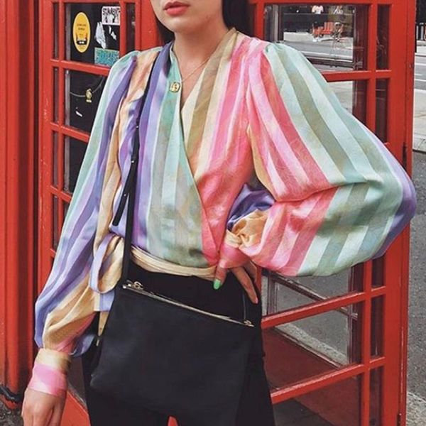 casual striped blouses womens shirts v neck lantern long sleeve tunic lace up blouses clothing, White
casual striped blouses womens shirts v neck lantern long sleeve tunic lace up blouses clothing, White
