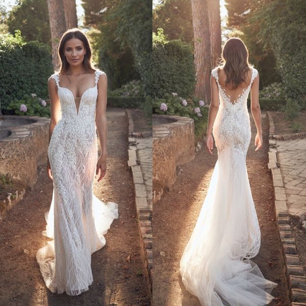 gorgeous mermaid beads 2020 wedding dresses lace appliqued strap sweetheart bridal gowns sweep train robe de mariée, White
gorgeous mermaid beads 2020 wedding dresses lace appliqued strap sweetheart bridal gowns sweep train robe de mariée, White