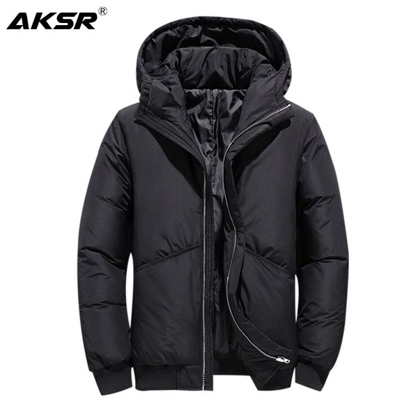 aksr men's winter down jacket coat large size thick warm hooded duck down puffy jacket male 2019 brand clothing doudoune homme, Black
aksr men's winter down jacket coat large size thick warm hooded duck down puffy jacket male 2019 brand clothing doudoune homme, Black