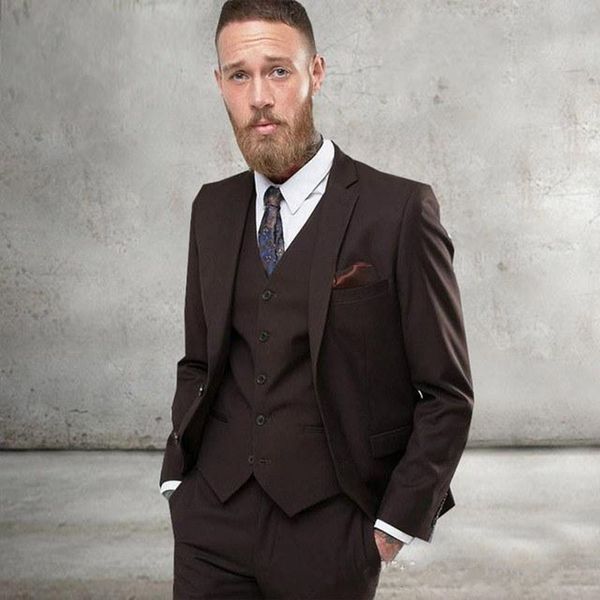 new arrival two button brown groom tuxedos notch lapel groomsmen mens wedding business prom suits (jacket+pants+vest+tie) 469, Black;gray
new arrival two button brown groom tuxedos notch lapel groomsmen mens wedding business prom suits (jacket+pants+vest+tie) 469, Black;gray