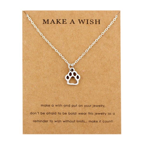 dogs footprints paw animal chain pendants necklaces women men girls handmade fashion trendy jewelry christmas gift, Silver
dogs footprints paw animal chain pendants necklaces women men girls handmade fashion trendy jewelry christmas gift, Silver