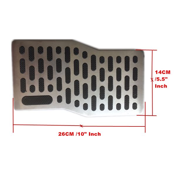 universal black anti-skid steel footpad plate foot rest pedal floor mats carpet pad for car suv truck
universal black anti-skid steel footpad plate foot rest pedal floor mats carpet pad for car suv truck