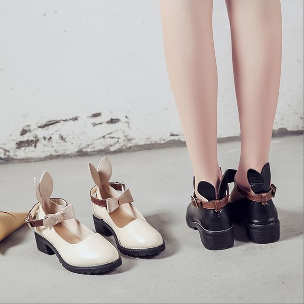 princess lolita women shoes students cute round head doll shoes literary small leather japanese retro flat casual, Black
princess lolita women shoes students cute round head doll shoes literary small leather japanese retro flat casual, Black