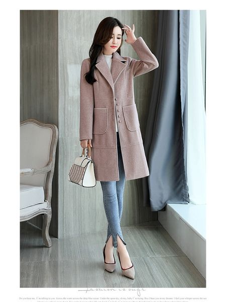 fashion office lady women long cashmer coat solid slim women's woolen jacket single breasted coat and jacket, Black
fashion office lady women long cashmer coat solid slim women's woolen jacket single breasted coat and jacket, Black