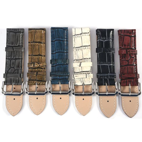 2020 crocodile pattern luxury leather wristwatch strap buckle watch band belt accessories 6 colors, Black;brown
2020 crocodile pattern luxury leather wristwatch strap buckle watch band belt accessories 6 colors, Black;brown