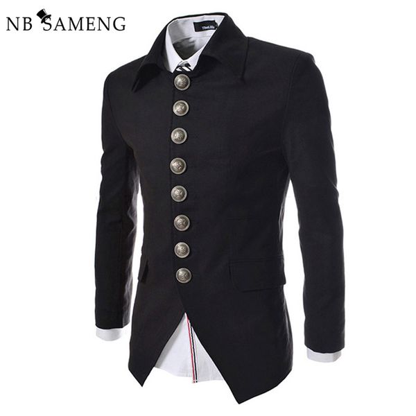 men's suits & blazers casual vintage court style blazer men single breasted mens slim suit jacket dress turn-down collar coat black/gra, White;black
men's suits & blazers casual vintage court style blazer men single breasted mens slim suit jacket dress turn-down collar coat black/gra, White;black