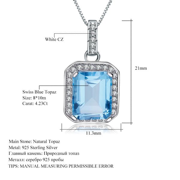 gem's ballet 4.32 ct натуральный швейцарский голубой топаз стерлингового серебра 925 пробы классический драгоценный камень кулон ожерелье дл, Silver
gem's ballet 4.32 ct натуральный швейцарский голубой топаз стерлингового серебра 925 пробы классический драгоценный камень кулон ожерелье дл, Silver