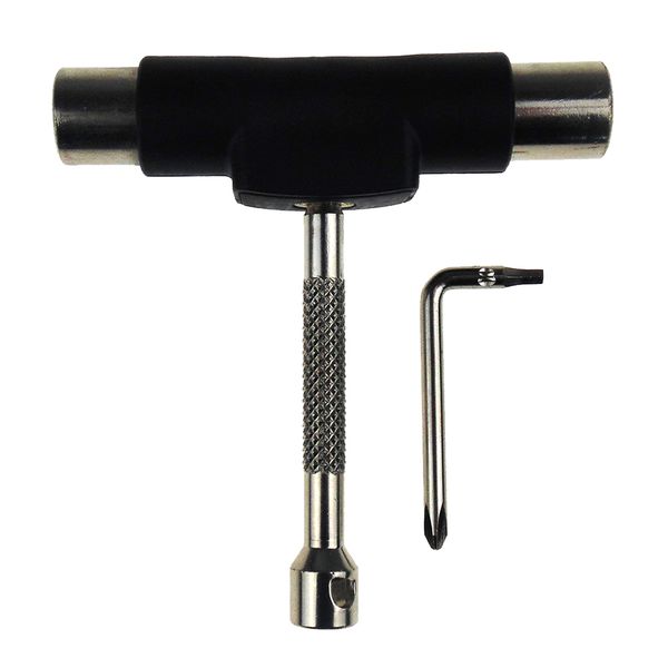 all-in-one skate tools multi-function portable skateboard t tool accessory with t-type allen key and l-type phillips head wrench screwdriver
all-in-one skate tools multi-function portable skateboard t tool accessory with t-type allen key and l-type phillips head wrench screwdriver