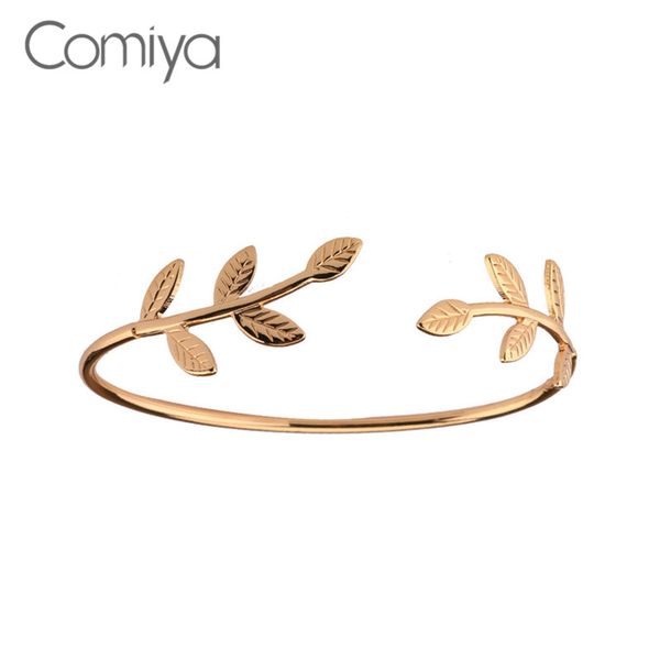 comiya gold color personality leaves open arm bracelets & bangles for women popular marcas famosas bangle wholesale jewelry, Black
comiya gold color personality leaves open arm bracelets & bangles for women popular marcas famosas bangle wholesale jewelry, Black