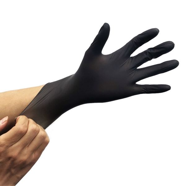 

disposable nitrile latex gloves 3 kinds of specifications optional anti-skid anti-acid gloves a grade without powder rubber ing