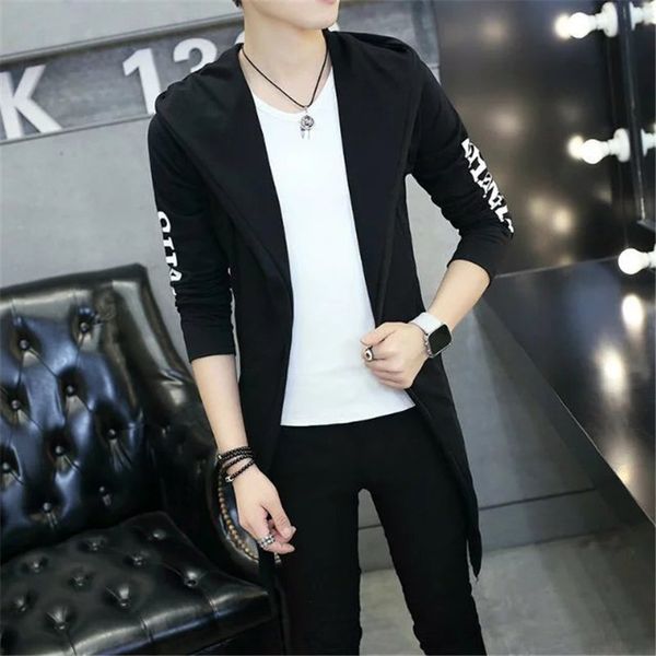 autumn men's coat mid-length cardigan fashion man gown teenager students trench coat hoodie hooded korean-style slim fit, Tan;black
autumn men's coat mid-length cardigan fashion man gown teenager students trench coat hoodie hooded korean-style slim fit, Tan;black