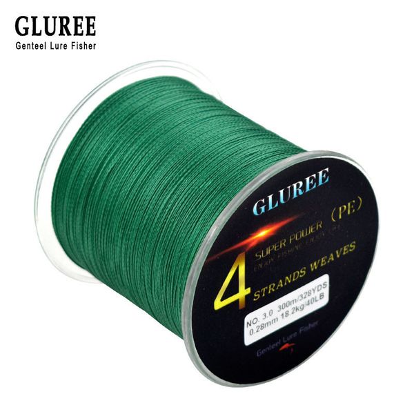 gluree 300m/328yards 4 stands pe line braided fishing line 100%pe multifilament fishing super strong 15lb-50lb
gluree 300m/328yards 4 stands pe line braided fishing line 100%pe multifilament fishing super strong 15lb-50lb