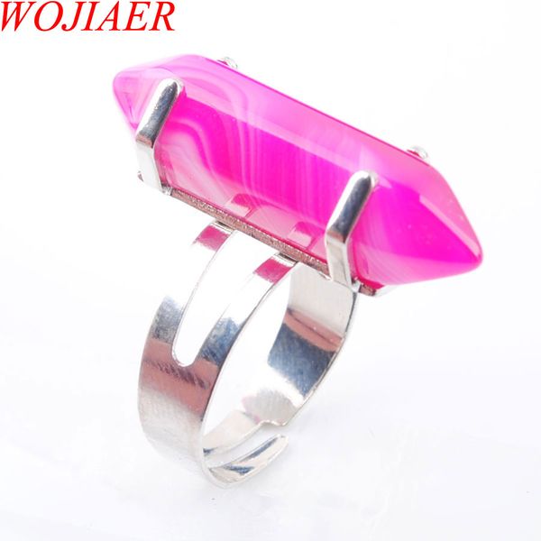wojiaer natural agates hexagonal gem stones healing reiki chakra beads ring 20mm (0.8") adjustable 1pcs dx3031, Golden;silver
wojiaer natural agates hexagonal gem stones healing reiki chakra beads ring 20mm (0.8") adjustable 1pcs dx3031, Golden;silver