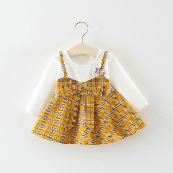 newborn infant baby dress girl plaid bow flower patchwork long sleeve party dress casual clothes fashion 2019 vestido infantil, Red;yellow
newborn infant baby dress girl plaid bow flower patchwork long sleeve party dress casual clothes fashion 2019 vestido infantil, Red;yellow