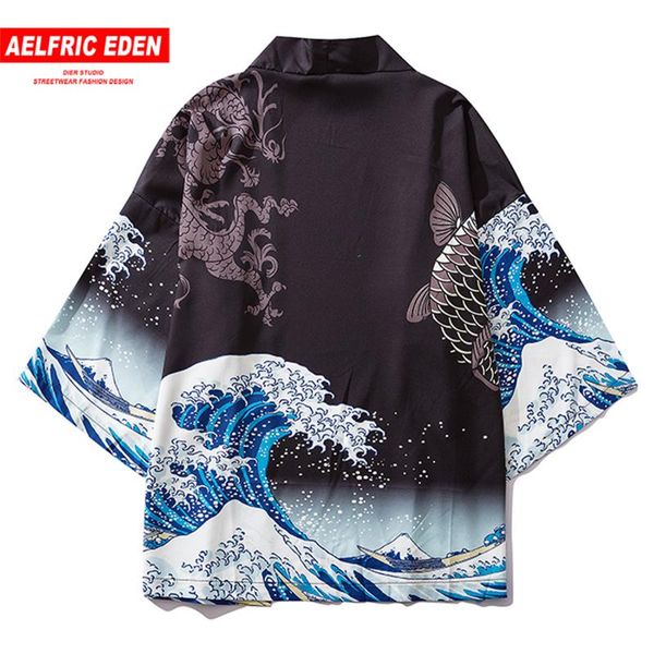 aelfric eden fashion wave print 2020 summer hip hop men japanese style front open coats summer loose japanese kimono jacket, Black;brown
aelfric eden fashion wave print 2020 summer hip hop men japanese style front open coats summer loose japanese kimono jacket, Black;brown